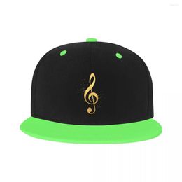 Casquettes de baseball mode unisexe or musique symbole Note casquette de Baseball adulte réglable Hip Hop papa chapeau hommes femmes Protection solaire