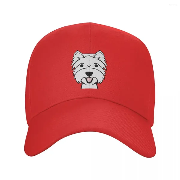 Ball Caps Fashion West Highland Terrier Baseball Cap Men Femmes Personnalisés Adultable Adulte Westie Dog Dad papa Summer