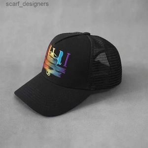 Tapas de pelota Fashion White Designer Baseball Cap Beach Beach Hat Multicolor Letter Bordado Estampado Cappello Sport Creative Sport Breathable Trucker Hats PJ032 C23 AD