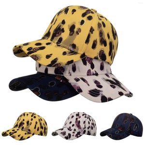 Ball caps mode vrouwen mannen sport luipaard prints ademende strand honkbal pet hiphop hoed zon gewaxt canvas trucker