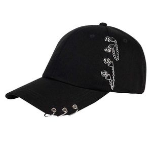 Capas de pelota Fashion Hats Women's Metal Ann Hip-Hop Baseball Cap Anti-Uv Light Women Sports Sports Sports Capsional Caps tendencia 3 color P230412