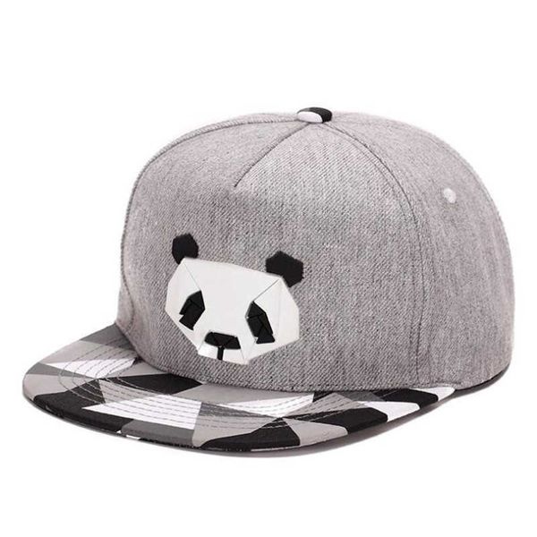 Casquettes de baseball fashionspring et amateurs d'été casquette de baseball chapeau hip-hop mâle Mme mignon panda zèbre chapeau en caoutchouc snapback chapeau à bords plats AA