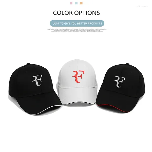 Casquettes de balle Federer Same F Casquette de baseball brodée Sandwich 3 couleurs Tennis