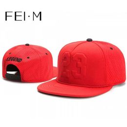 Bola gorra fei m moda 23 bocadillo legendario C rojo sin transpirable hop béisbol c béisbol C Travel Hop Hop Sun Hat Bones J240506