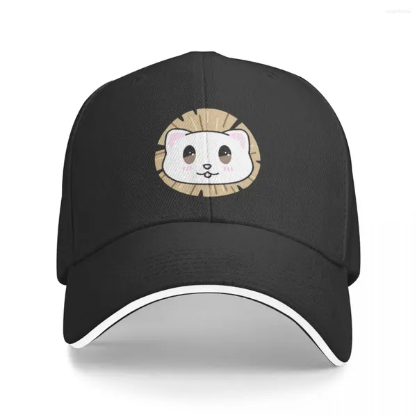 Bola de bolas Ferret Xie Lian!Capilla de béisbol Caballero Gatleman Visor Termal Boonie Sombreros para hombres Mujeres