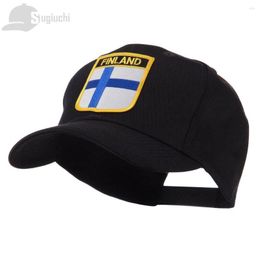 Ball Caps Finland Vlag Borduren Schild Patch Katoen Baseball Cap Papa Hoeden Verstelbaar Voor Mannen Vrouwen Unisex Voetbalfans Gift