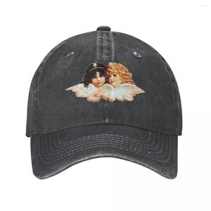 Ball Caps Fiorucci Cherubs Heren Dames Baseball Cap Distressed Washed Hoeden Klassieke Outdoor Workouts Snapback