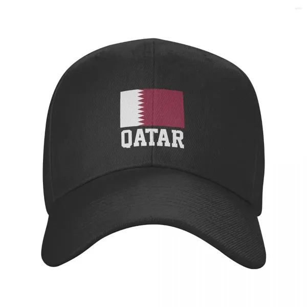 Ball Caps drapeau de la casquette de baseball du Qatar Femmes Femmes personnalisées ajustées Adult Adult Qatari Fier papa Chapeau Snapback Snapback Chapeaux