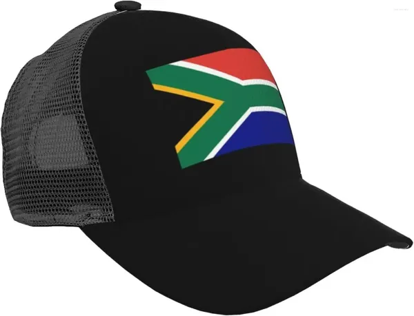 Casquettes de baseball Drapeau de l'Afrique du Sud Chapeau de baseball unisexe réglable en maille respirante pour l'extérieur