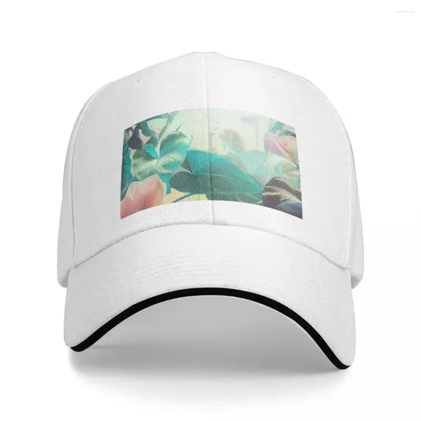 Gorras De Pelo Patrón De Flores - Gerene Gorra De Béisbol Sombrero Vintage Playa Señoras Hombres