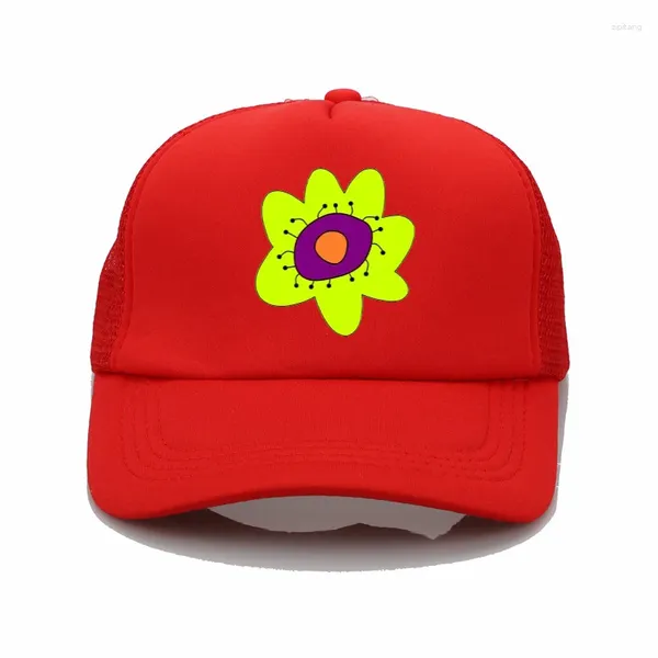 Casquettes de baseball Casquette de baseball imprimée de fleurs Chapeau de pare-soleil d'été Hommes Femme Mesh Snapback