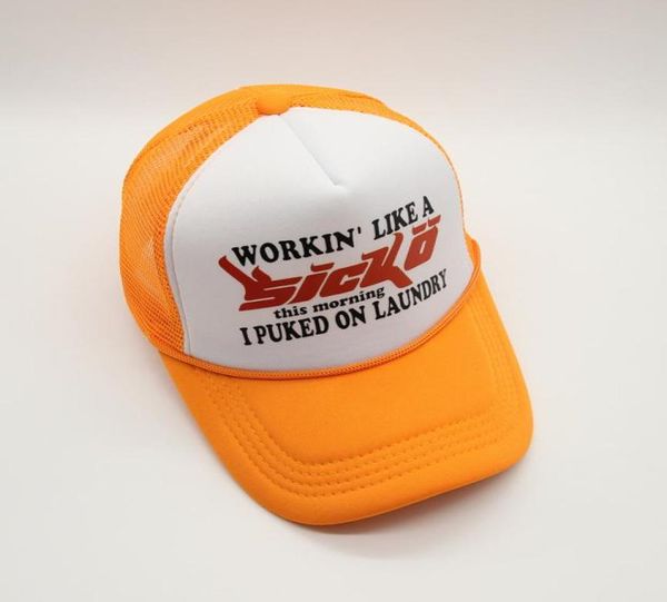 Caps à balle pour hommes et femmes décontractés de capuchon de soleil respirant chapeaux éponge Ian Connor Sicko Trucker Hat9679619