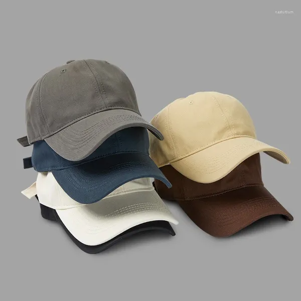 Gorras de bola Foux Béisbol Mujeres Hombres Verano Primavera Otoño Carta Bordado Visera ajustable Sombra Sombrero para el sol Corea Estilo japonés Moda