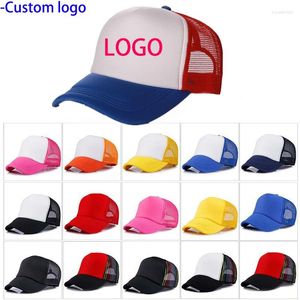 Gorras de bola Impresión gratuita Logotipo personalizado Gorra de malla Moda para hombres y mujeres Sombrero para niños Viaje Béisbol Dibujo