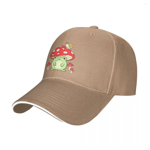 Gorras De Pelo Rana Con Sombrero De Seta - Kawaii Cottagecore Estética Gorra De Béisbol Sombreros Personalizados Hombres Mujeres