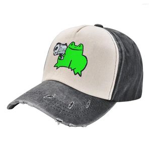 Ball Caps Froggy heeft een pistool-baseballpet in hoed Aangepaste Rugby Heren Dames