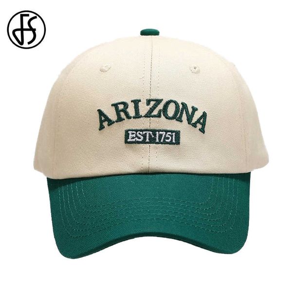 Capes de balle FS 2022 Capes de baseball vert tendance pour hommes Femmes Casual Cascule Snapback Cap Cotton Hip Hop Trucker Hats Casquette Hom 316T