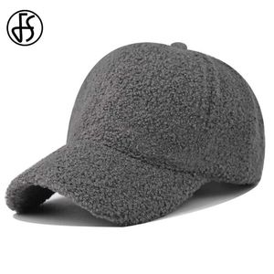 Caps à balle FS 2023 Nouveaux chapeaux d'hiver de lawmbool chaude pour femmes Brown Brown Bround Baseball CAPINE DE BASEAUX EXTÉRIEUR CAPS CASQUETTE CASQUETTE HOMME Y240507