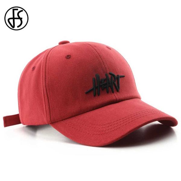 Caps à balle FS 2024 Capes de baseball hip hop rouge vert tendance pour hommes Coton Coton Camier Camier Summer Sport extérieur Cap de course Gorros Y240507