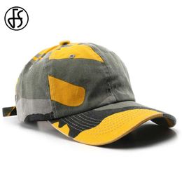 Ball Caps FS Brand Tactical Baseball Cap for Men Women Outdoor Sports Camping Caps Katoen Geel Green Camouflage Hat Gorras Para Hombres Y240507