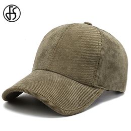 Casquettes de baseball FS à la mode armée vert velours côtelé casquette de Baseball pour hommes femmes haute qualité couleur unie Hip Hop os camionneur chapeau 221203