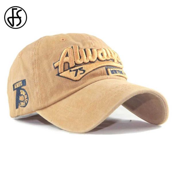 Ball Caps fs Vintage Yellow Baseball Chapeaux For Men 3D Lettre Femmes Caps Snapback Hip Hop Dada Hat Summer Cotton Leisure Trucker Cap Bone Y240507