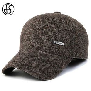 Caps à balle fs Capuche de baseball hivernal chaud pour les hommes de haute qualité Feel Feme Feme Flap CHAPEURS OUTDOOR CURMER DE PROTECTION DE LA PROTECTION ELLE VENT