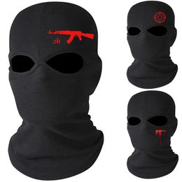 Ball Caps Full Face Balaclava Masque Tactique CS Hiver Ski Cyclisme Chapeau Protection Solaire Écharpe Sports De Plein Air Privé Personnalisé DIY Beanie 230711