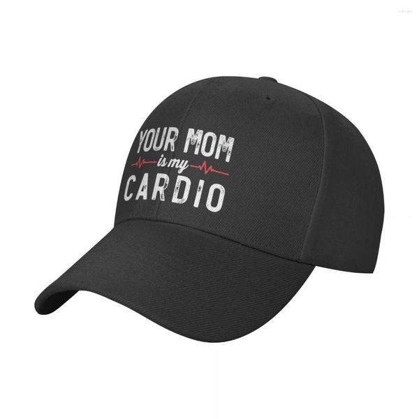 Casquettes de baseball drôles disant que votre maman est mon cardio | J'aime les mamans casquette de Baseball marque homme femme chapeaux hommes