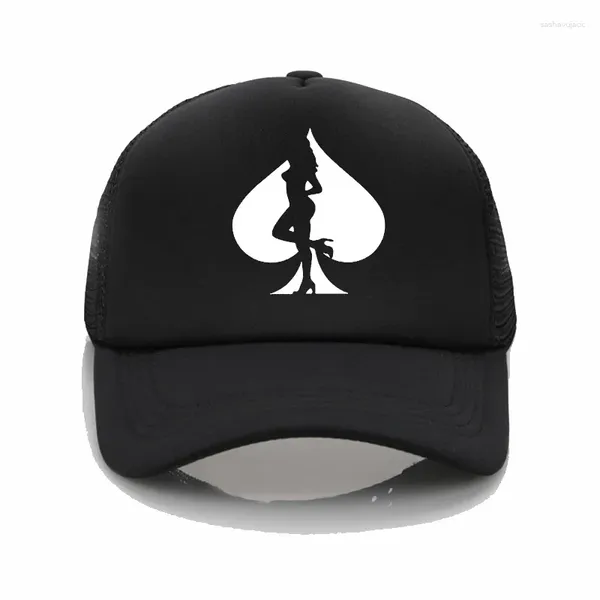 Casquettes de baseball drôle sexy poker impression baseball hommes femmes chapeau de soleil fille streetwear casquette de camionneur décontracté