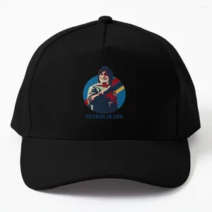 Casquettes de baseball Futbol Is Life Casquette de baseball Chapeaux de fête Western In Hat Designer Homme Femme