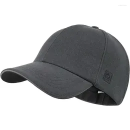 Casquettes de balle GADIEMKENSD Chapeau de course en polaire réfléchissant hiver unisexe fourrure chaude Baseball dame extérieur résistant au froid Snapback chapeaux