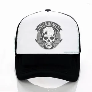 Ball Caps Game Metal Gear Hat V 5 mgs Outer Heaven Logo Gedrukte Baseball Cap Hoogwaardige katoenen hoeden Skull Solid Men