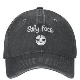 Juego de gorras de pelota Sally Face Gift para fanáticos Merch de béisbol Unisex Retro Retro Anduised Wated Gamer Jeadwear Ajustable