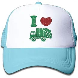 Ball Caps Garbage Trucks Hat Trash Baseball Hats Mesh Cap Birthday Gift Four Seasons Unisex Casual Toys Lover Polyester Cotton