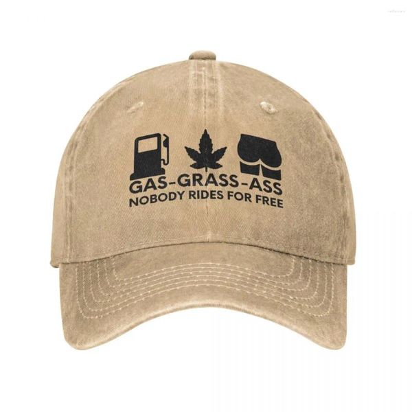 Gas de la bola Gas Grass o culo Nadie monta para el paquete de numer gratis Cawboy Hat gatmal Termal Fashion Mens Cap Women's