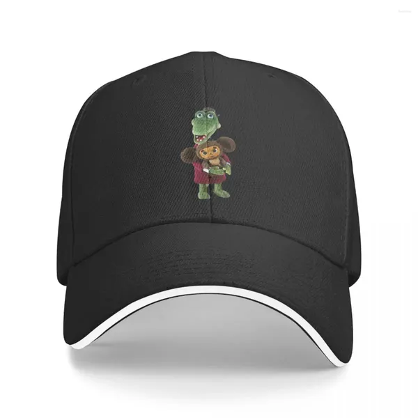 Gorras de bola Gena Cheburashka lindo soviético ruso dibujos animados multicolor sombrero pico gorra de mujer visera personalizada sombreros a prueba de viento