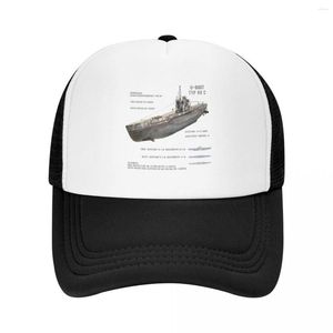 Casquettes de balle U-Boat allemand Type VII C Kriegsmarine en casquette de baseball chapeaux de fête Boonie Trucker pour hommes femmes