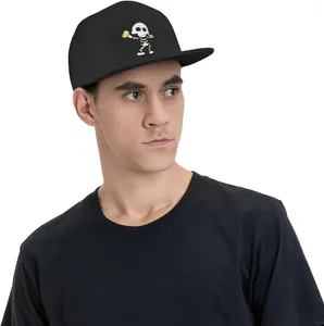 Ball Caps Ghost Funny Flat Bill Hat L'accessoire parfait pour un style ludique ajouter un peu de plaisir