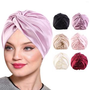 Ball Caps Baseballpet voor meisjes Dames Effen Kleur Imitatiezijde Dubbellaags Slaaphoed Gedraaide hoofdband Schoonheidsmake-up 47