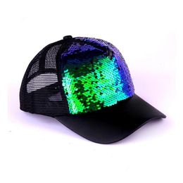 Kogelcaps glitter paardenstaart cap rommelige broodjes trucker ponycaps gewoon honkbal vizier hoeden drop levering mode accessoires sjaals handschoenen dhpaw