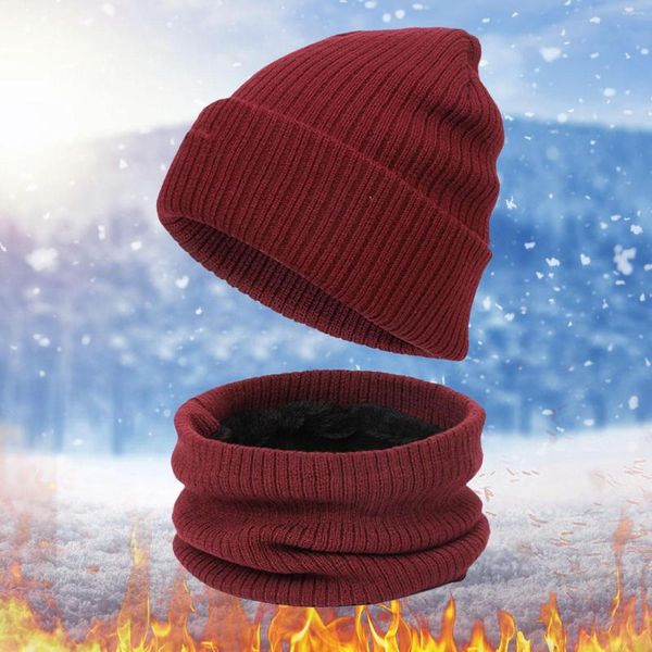 Casquettes de balle gants écharpe ensemble femmes hommes hiver chaud mignon laine chapeau Slouchy deux pièces neige tricot casquette écran mitaines écharpes ensembles