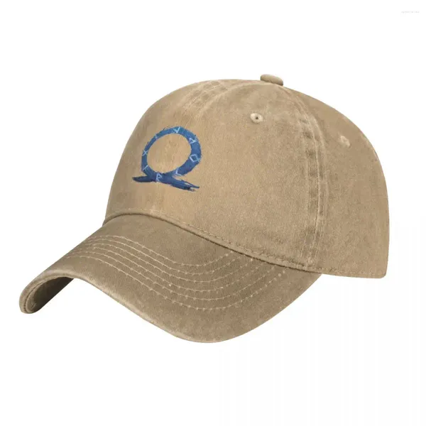 Casquettes de balle God of War Logo Blue Cap Cowboy Hat NY Visière thermique Homme pour le soleil Baseball Femme Homme
