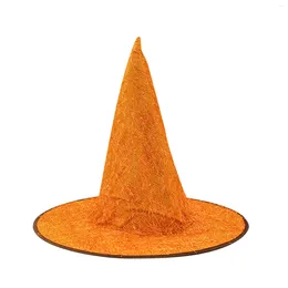Casquettes de boule accessoires dorés sorcière décorative longue fête Costume cheveux chapeau Halloween casquette de Baseball Fun Sboy