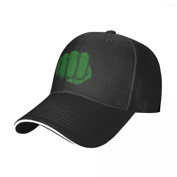 Ball Caps Green Fist Baseball Cap Spring Fashion Logo Outdoor Gym Trucker Hat High Quality Unisex-Teens Y2k Mignon Design