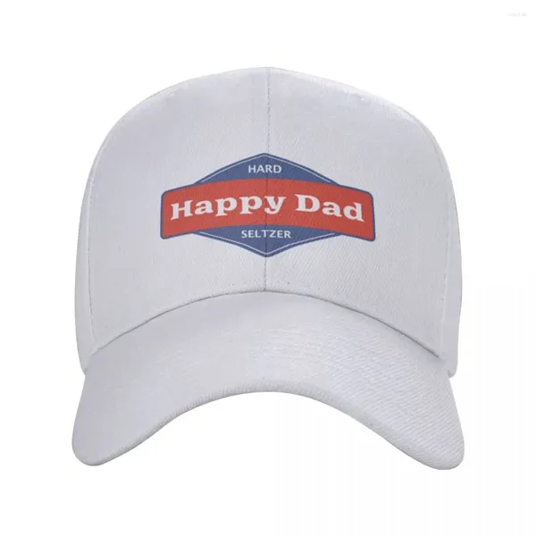 Casquettes de baseball Happy Dad Seltzer Casquette de baseball Chapeau de luxe Visière Chapeaux noirs Homme Femme