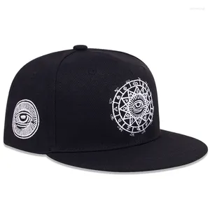 Ball Caps Harajuku Men Dames Casual Snapbacks Zwart grijs Eye Eye Borduurwerkpap Hip Hop Hats Baseball