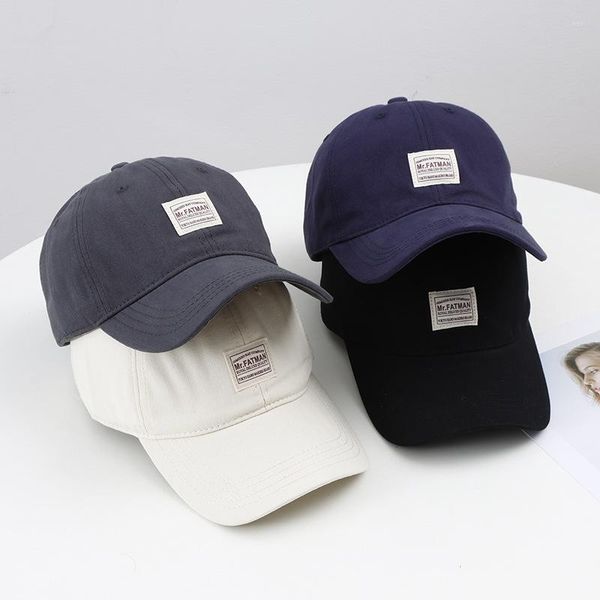 Gorras de béisbol Sombrero para mujer Primavera y verano Fino Simple Vintage Parche Gorra con visera Pareja japonesa Soft Top Todo-fósforo Protección solar Béisbol