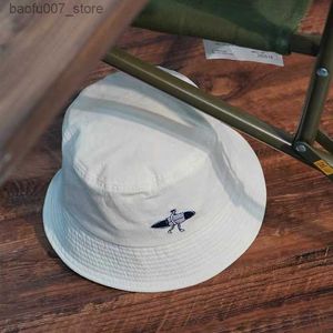 Ball Caps Hat Industry Surfing Fisherman Hat Street Leisure Pot Pot Hat Korean Wash Personality Fashion Mode Sunshade Hatq240403