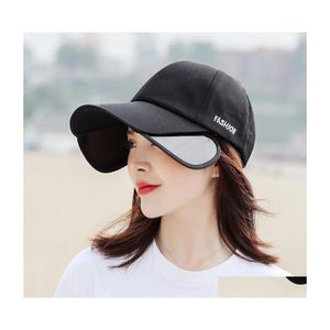 Gorras de bola Sombrero Lady Summer Cap Moda coreana Sunsn Pareja Pl Sun Béisbol Hombre 298 Q2 Drop Entrega Accesorios Sombreros Bufandas Guantes Dhrvu